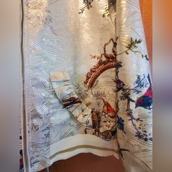 Tanzi Opulent Fauna Ornate Bomber Jacket - Picture 6 of 16